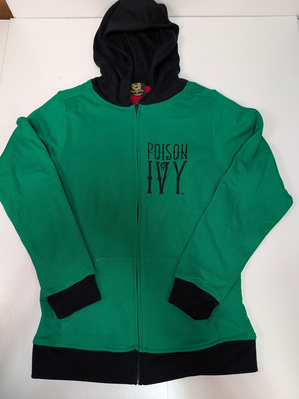 DC Poison IVY Harley Quinn Reversible Hoodie Medium
